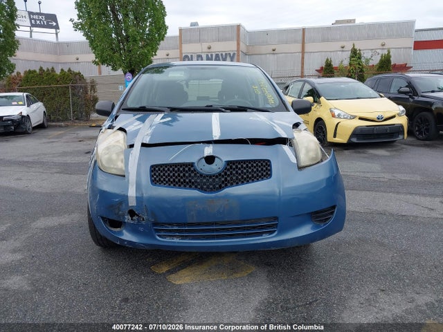 40077242 :رقم المزاد ، JTDKT923975060366 vin ، 2007 Toyota Yaris مزاد بيع