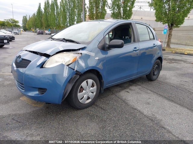 40077242 :رقم المزاد ، JTDKT923975060366 vin ، 2007 Toyota Yaris مزاد بيع