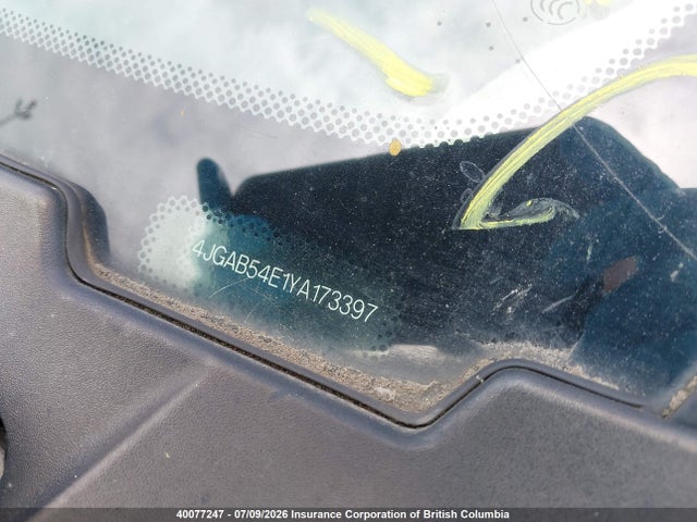 Aukcja sprzedaży 2000 Mercedes-benz Ml 320, vin: 4JGAB54E1YA173397, numer aukcji: 40077247