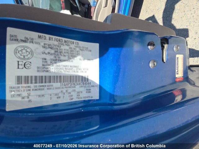 Продаж на аукціоні авто 2010 Ford Focus, vin: 1FAHP3FN2AW284044, номер лоту: 40077249
