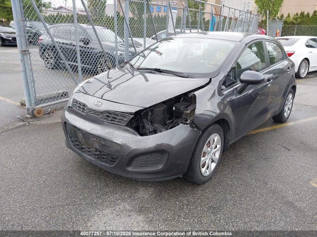2012 Kia Rio Ex/lx/lx+/sx მანქანა იყიდება აუქციონზე, vin: KNADM5A38C6734377, აუქციონის ნომერი: 40077257