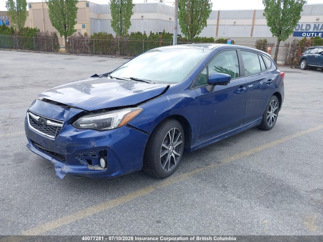 Продажа на аукционе авто 2018 Subaru Impreza Sport, vin: 4S3GTAH60J3731967, номер лота: 40077281