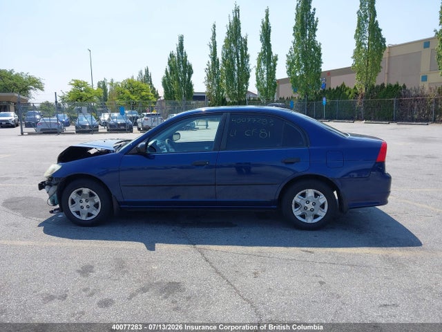 Продаж на аукціоні авто 2005 Honda Civic, vin: 2HGES16395H007587, номер лоту: 40077283