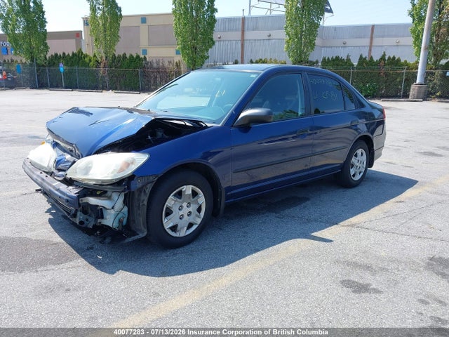 Продаж на аукціоні авто 2005 Honda Civic, vin: 2HGES16395H007587, номер лоту: 40077283