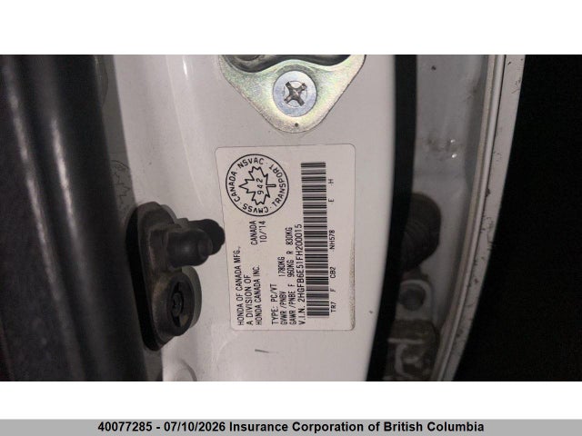 Honda Civic 2015 2HGFB6E51FH200015 Image 18