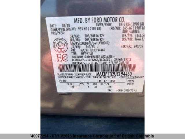 Ford Ecosport Se 2018 MAJ3P1TE9JC194460 Image 14