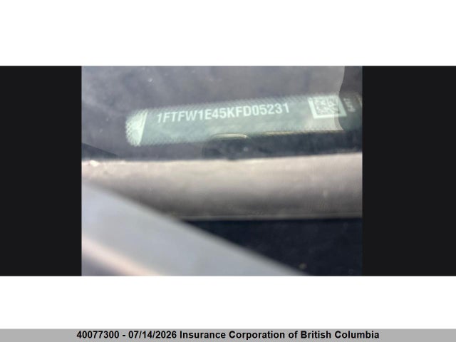 40077300 :رقم المزاد ، 1FTFW1E45KFD05231 vin ، 2019 Ford F150 مزاد بيع