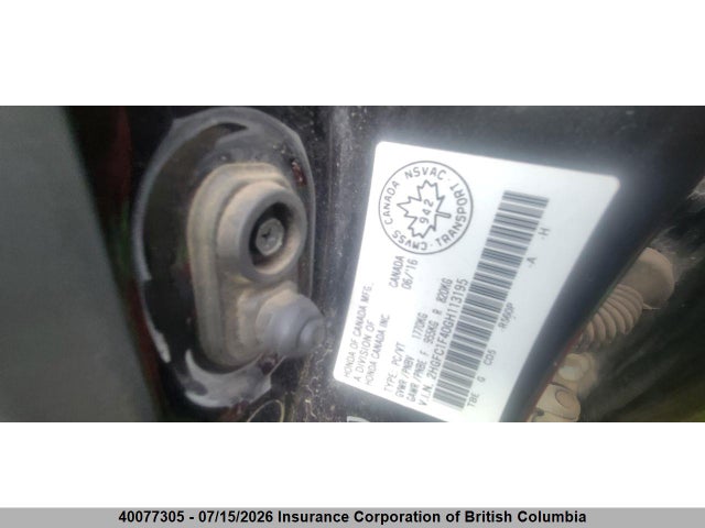 Honda Civic 2016 2HGFC1F40GH113195 Image 15