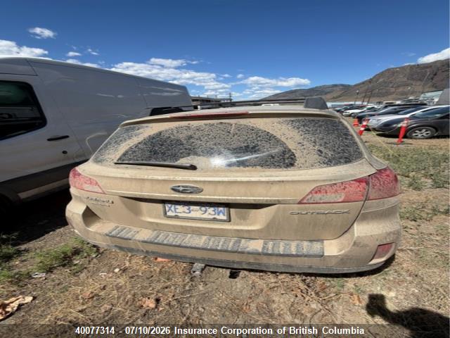 40077314 :رقم المزاد ، 4S4BRCGC5A3345231 vin ، 2010 Subaru Outback 2.5i Premium مزاد بيع