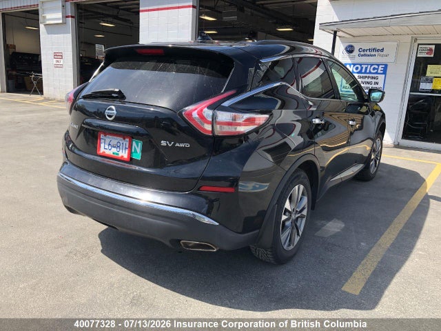 5N1AZ2MH9JN118537 Nissan Murano S/sl/sv/platinum