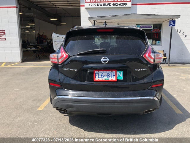 5N1AZ2MH9JN118537 Nissan Murano S/sl/sv/platinum