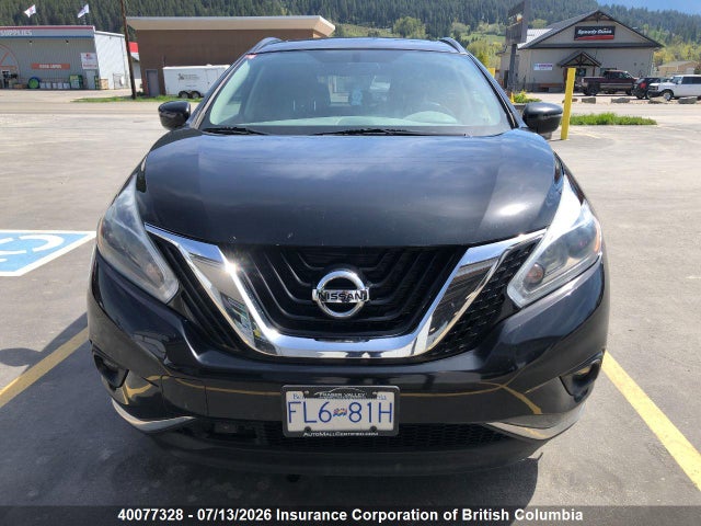 5N1AZ2MH9JN118537 Nissan Murano S/sl/sv/platinum