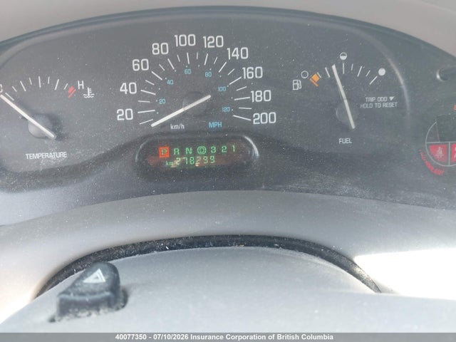 40077350 :رقم المزاد ، 2G4WS52J721110179 vin ، 2002 Buick Century Custom مزاد بيع