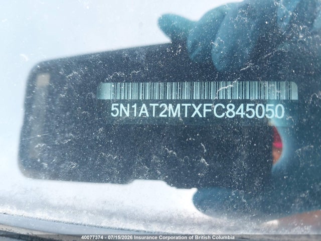 2015 Nissan Rogue მანქანა იყიდება აუქციონზე, vin: 5N1AT2MTXFC845050, აუქციონის ნომერი: 40077374