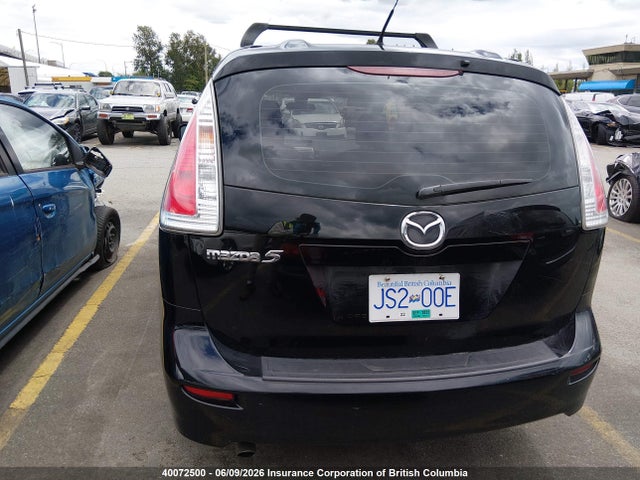 40072500 :رقم المزاد ، JM1CR293390339764 vin ، 2009 Mazda 5 مزاد بيع