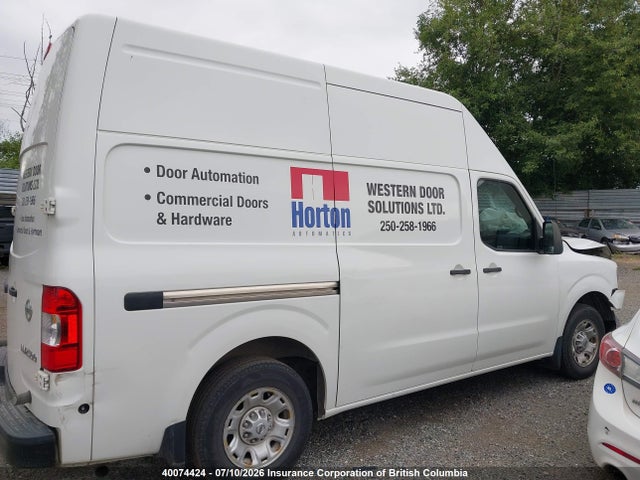 2018 Nissan Nv 2500 S/2500 Sv/2500 Sl მანქანა იყიდება აუქციონზე, vin: 1N6BF0LY1JN804964, აუქციონის ნომერი: 40074424