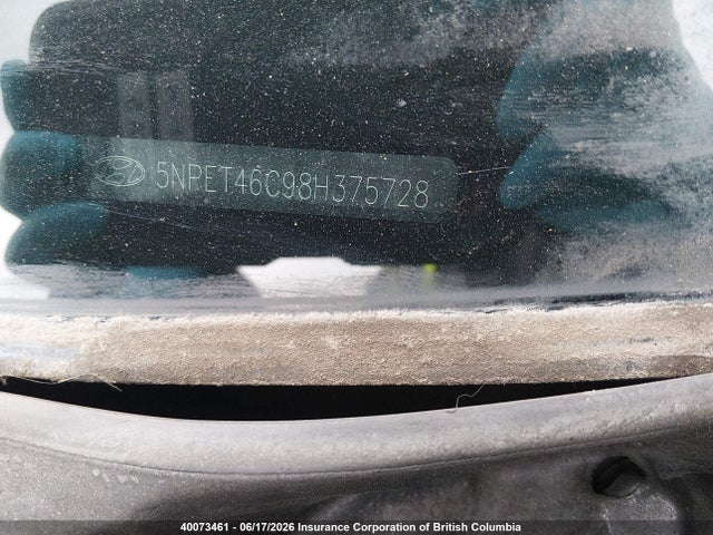 Продаж на аукціоні авто 2008 Hyundai Sonata Gls, vin: 5NPET46C98H375728, номер лоту: 40073461