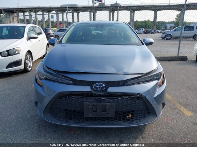 2022 Toyota Corolla Hybrid Base W/li Battery მანქანა იყიდება აუქციონზე, vin: JTDBAMDE3NJ038813, აუქციონის ნომერი: 40077419