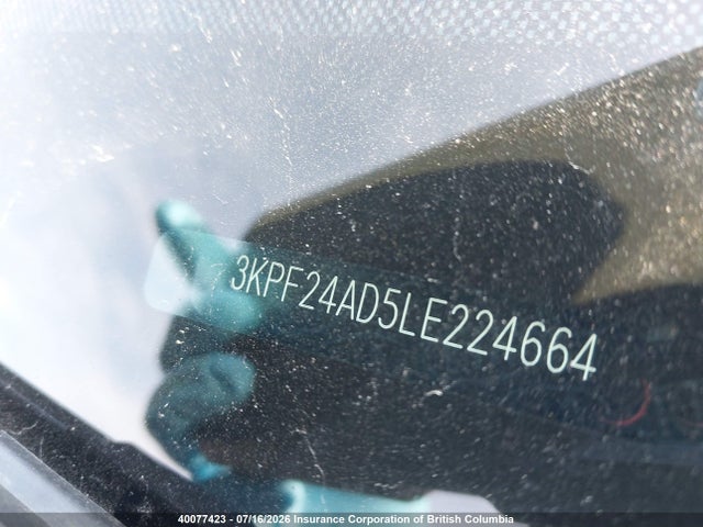 40077423 :رقم المزاد ، 3KPF24AD5LE224664 vin ، 2020 Kia Forte مزاد بيع
