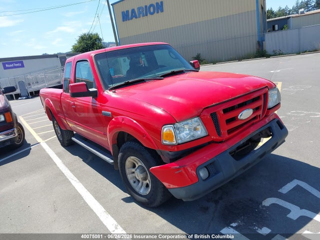 40075081 :رقم المزاد ، 1FTYR44U27PA55578 vin ، 2007 Ford Ranger Super Cab مزاد بيع