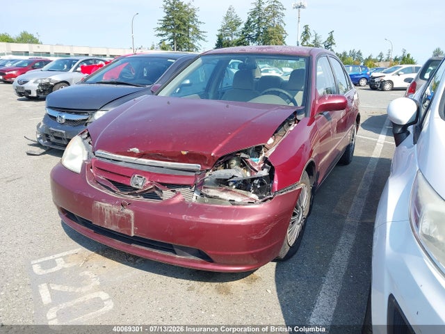 2002 Honda Civic Lx მანქანა იყიდება აუქციონზე, vin: 2HGES16882H906920, აუქციონის ნომერი: 40069301