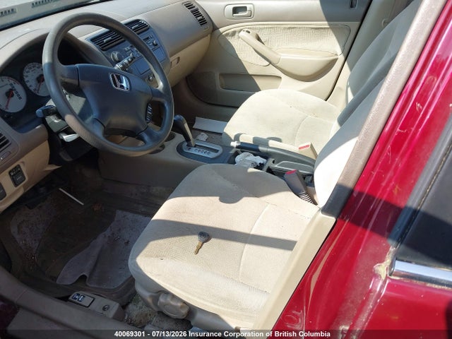 2002 Honda Civic Lx მანქანა იყიდება აუქციონზე, vin: 2HGES16882H906920, აუქციონის ნომერი: 40069301