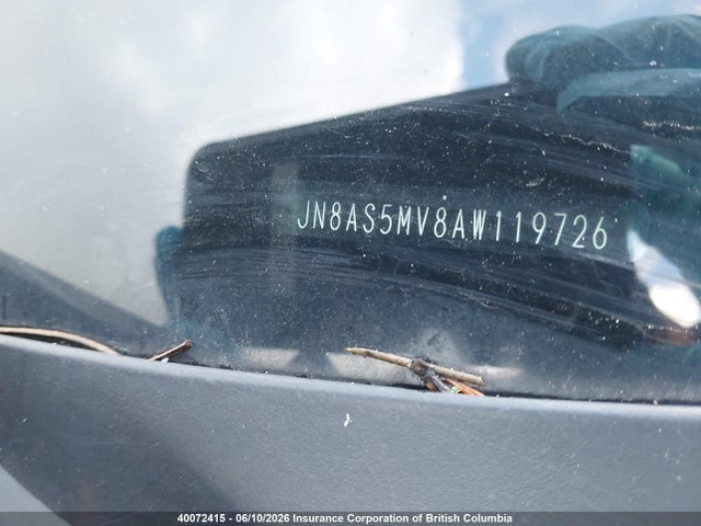 2010 Nissan Rogue S/sl/krom მანქანა იყიდება აუქციონზე, vin: JN8AS5MV8AW119726, აუქციონის ნომერი: 40072415