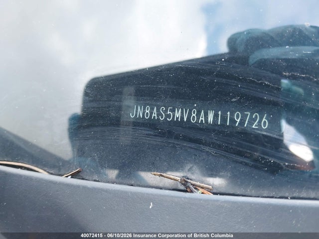 2010 Nissan Rogue S/sl/krom მანქანა იყიდება აუქციონზე, vin: JN8AS5MV8AW119726, აუქციონის ნომერი: 40072415