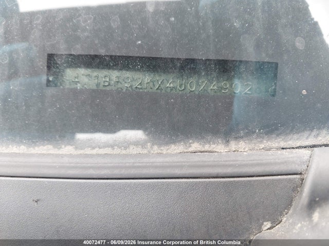 2004 Toyota Camry Le/xle/se მანქანა იყიდება აუქციონზე, vin: 4T1BF32KX4U074902, აუქციონის ნომერი: 40072477
