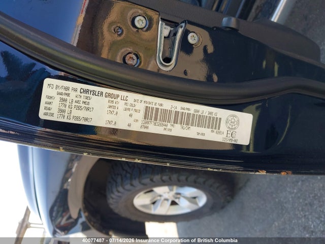 RAM 1500 St 2014 1C6RR7FT8ES269440 Image 9