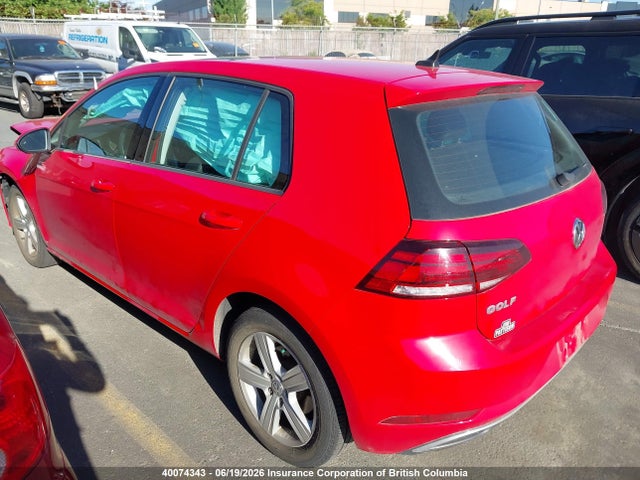 3VWG57AU1KM016070 Volkswagen GOLF S/SE