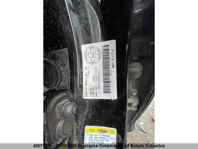 Aukcja sprzedaży 2013 Honda Accord Exl, vin: 1HGCR2F84DA808123, numer aukcji: 40077586