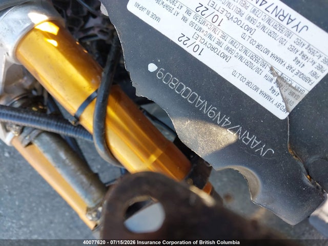 Yamaha Mtt09 Gt 2022 JYARN74N9NA000809 Image 12