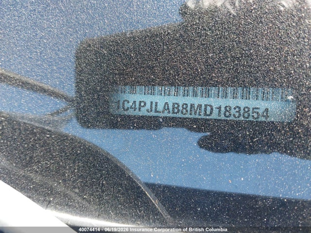 1C4PJLAB8MD183854 Jeep Cherokee Sport