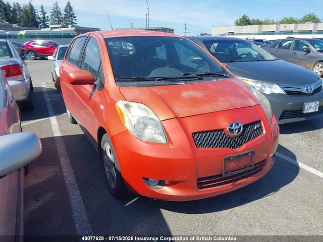 2007 Toyota Yaris მანქანა იყიდება აუქციონზე, vin: JTDKT923875048497, აუქციონის ნომერი: 40077628