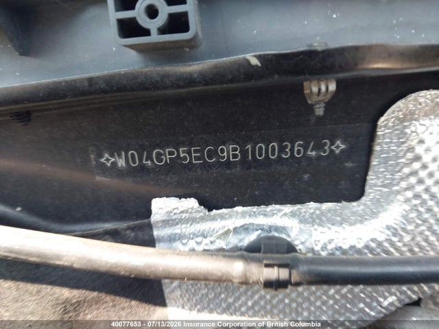 Auction sale of the 2011 Buick Regal, vin: W04GP5EC9B1003643, lot number: 40077653
