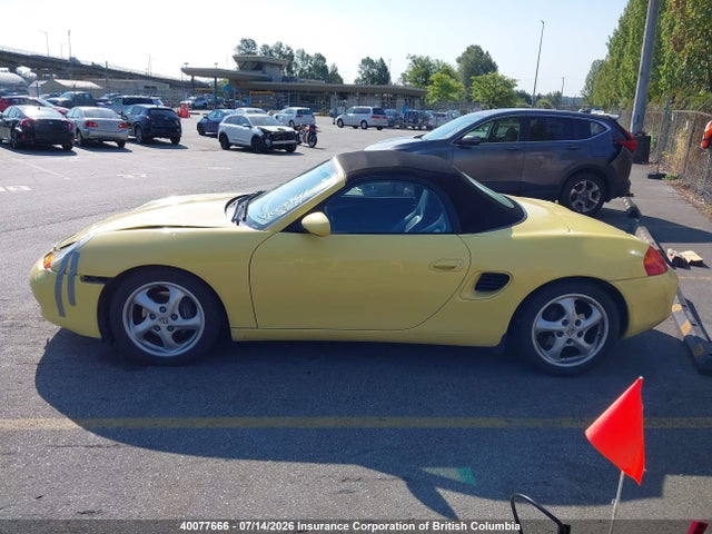 1999 Porsche Boxster მანქანა იყიდება აუქციონზე, vin: WP0CA2982XU625145, აუქციონის ნომერი: 40077666