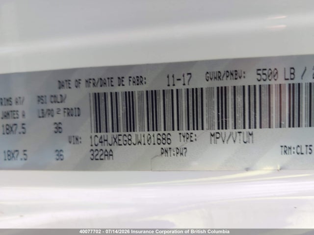 1C4HJXEG8JW101686 Jeep Wrangler Unlimited Sahara