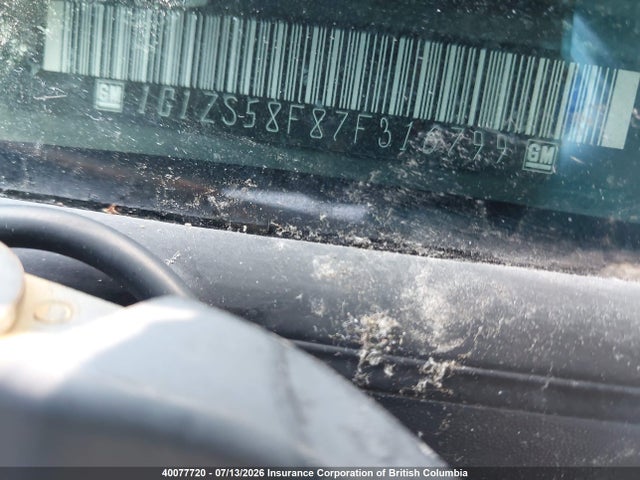 Aukcja sprzedaży 2007 Chevrolet Malibu Ls, vin: 1G1ZS58F87F316799, numer aukcji: 40077720