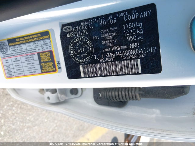 Hyundai Elantra 2022 KMHLM4AG0NU341012 Image 9