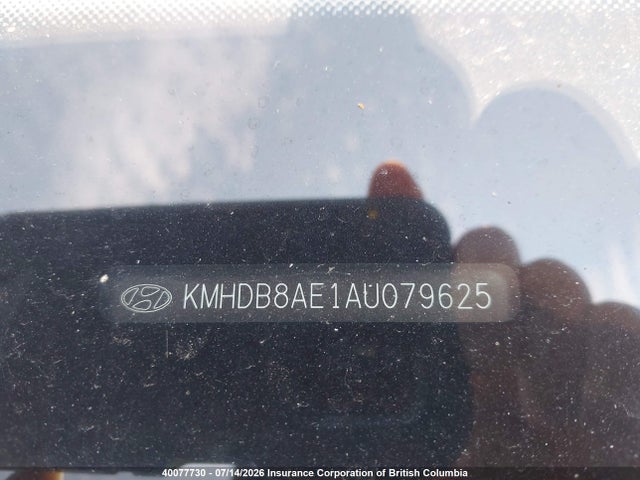 40077730 :رقم المزاد ، KMHDB8AE1AU079625 vin ، 2010 Hyundai Elantra Touring Gls مزاد بيع