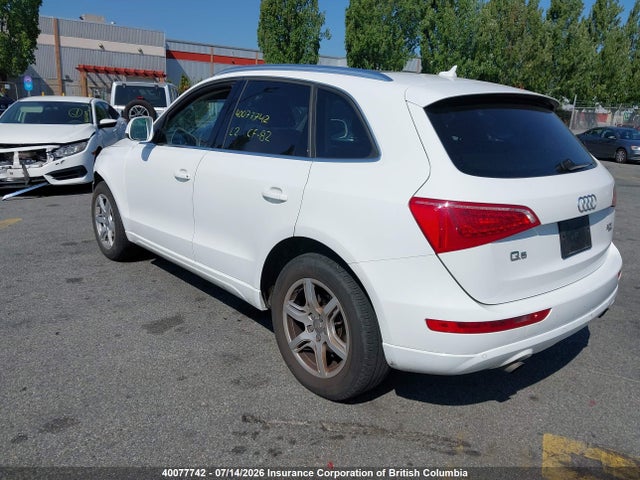 40077742 :رقم المزاد ، WA1LFCFP2CA039361 vin ، 2012 Audi Q5 مزاد بيع