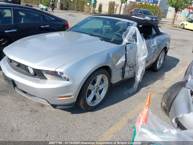 Продаж на аукціоні авто 2012 Ford Mustang Gt, vin: 1ZVBP8FF5C5218910, номер лоту: 40077748