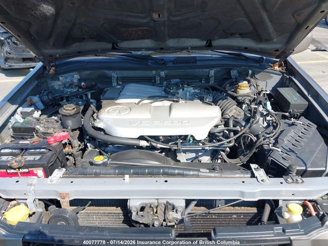 Aukcja sprzedaży 2001 Infiniti Qx4, vin: JNRDR07Y41W104475, numer aukcji: 40077778
