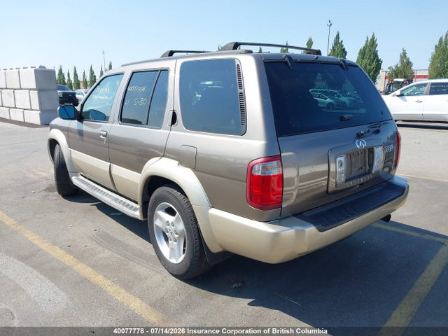 Aukcja sprzedaży 2001 Infiniti Qx4, vin: JNRDR07Y41W104475, numer aukcji: 40077778