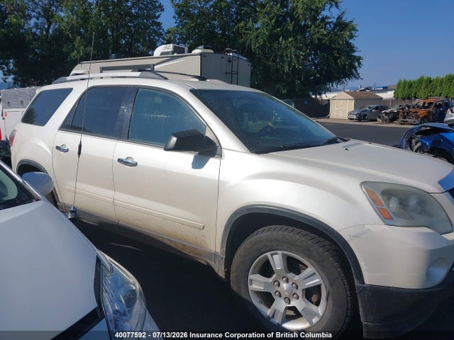 40077592 :رقم المزاد ، 1GKKRNED8CJ183173 vin ، 2012 Gmc Acadia Sle مزاد بيع
