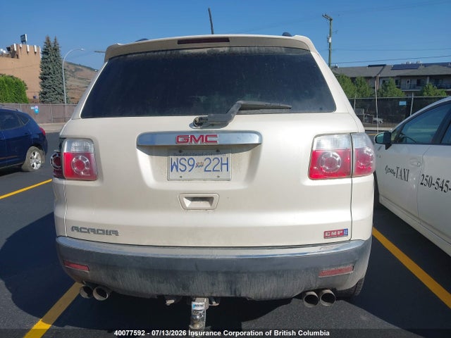 40077592 :رقم المزاد ، 1GKKRNED8CJ183173 vin ، 2012 Gmc Acadia Sle مزاد بيع