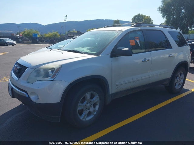 40077592 :رقم المزاد ، 1GKKRNED8CJ183173 vin ، 2012 Gmc Acadia Sle مزاد بيع