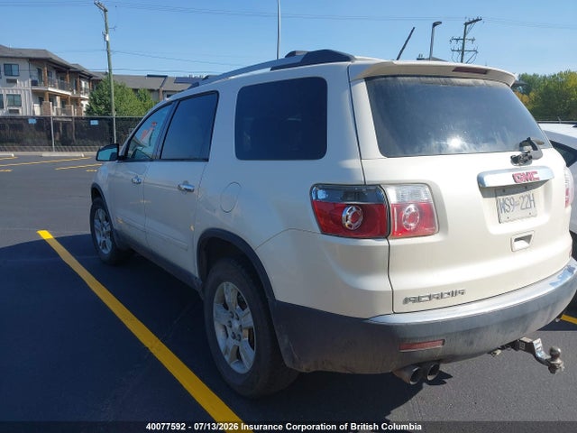 40077592 :رقم المزاد ، 1GKKRNED8CJ183173 vin ، 2012 Gmc Acadia Sle مزاد بيع