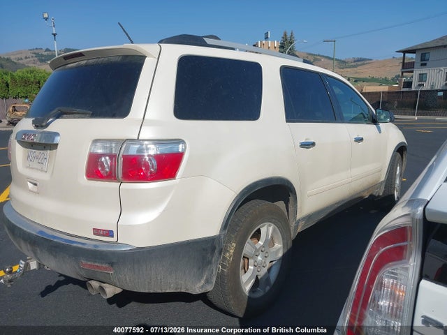 40077592 :رقم المزاد ، 1GKKRNED8CJ183173 vin ، 2012 Gmc Acadia Sle مزاد بيع